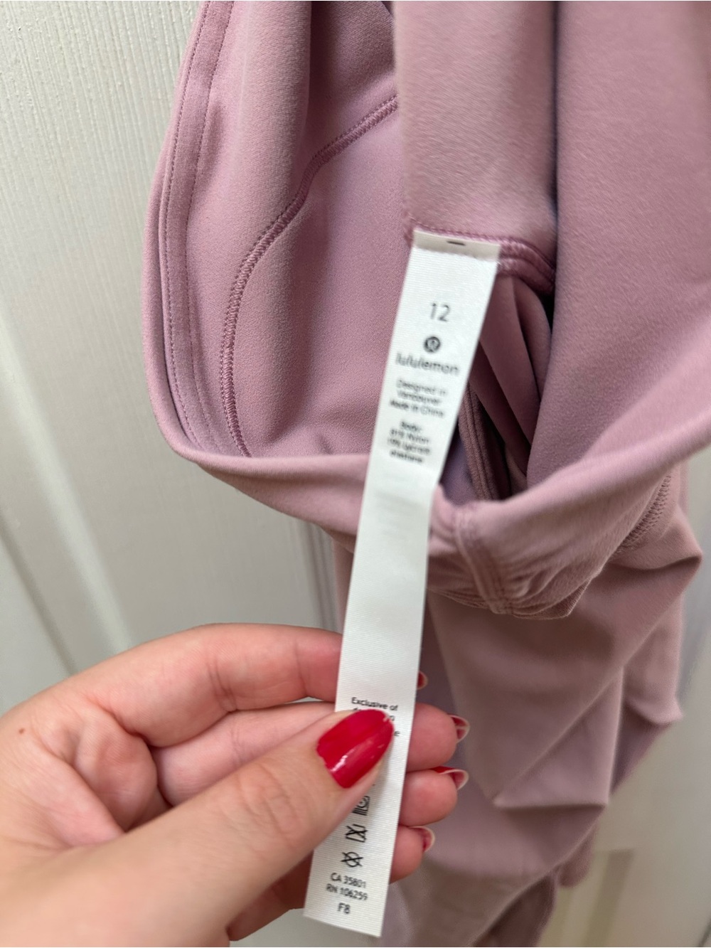 Lululemon Align Crop 21" *Cross Waist Pink Taupe leggings 12 - Picture 3 of 6